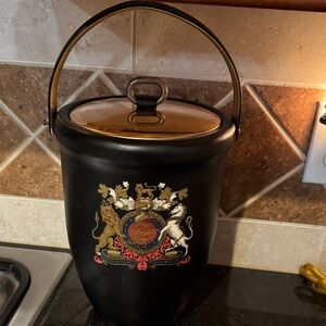 Vintage Kraftware Ice Bucket with Crest Design